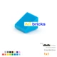 100pcs sky blue