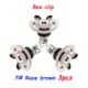 3pcs rose brown