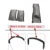 2 pcs gray new