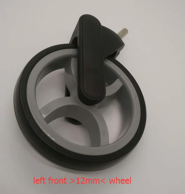 left front wheel 12