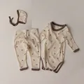 beige bodysuit set
