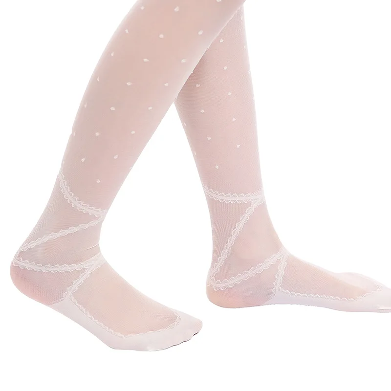 Medias de baile para niña vistas de frente