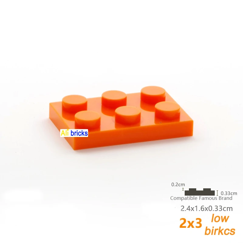 Compatible Bloques de construcción DIY 2x3 – 20 piezas para niños