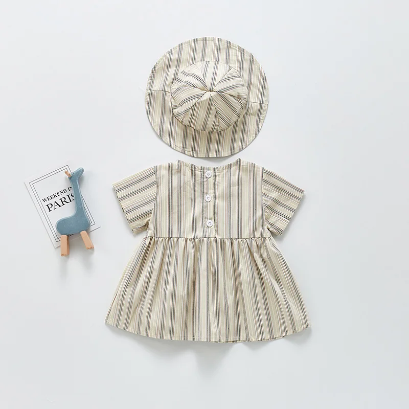Rayas vestido - Elegancia infantil