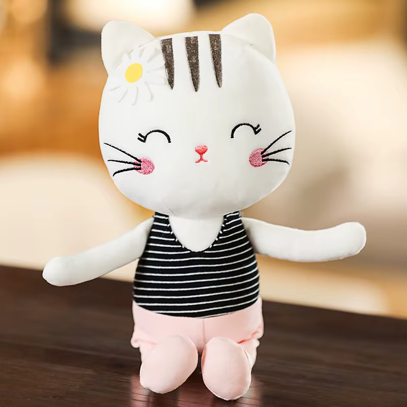 Almohada de gato felpa suave para niños regalo cumpleaños kawaii - imagen 5