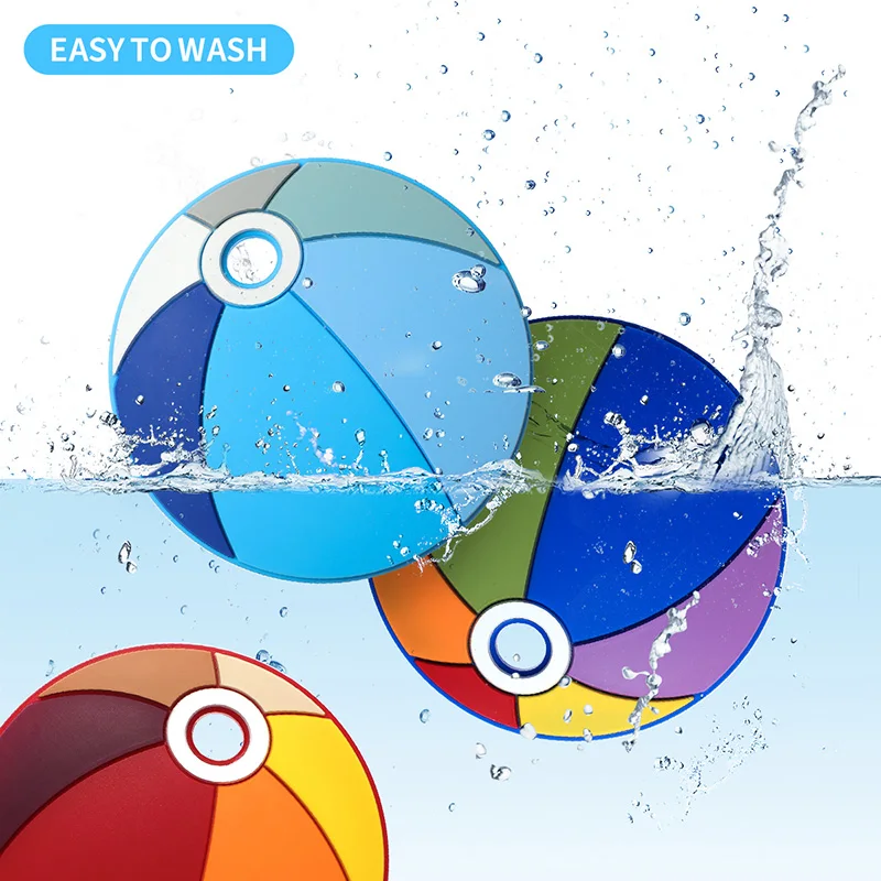 TYRY.HU, 1 pieza, nuevo mordedor de silicona para bebé, cuentas sin BPA, dibujos animados, conejo, velero, cadena de chupete, accesorios DIY, juguetes molares para bebé - imagen 3