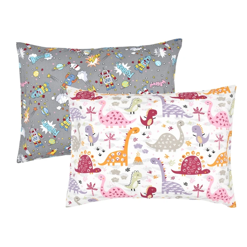 Funda de almohada de algodón transpirable para bebés, funda de almohada de 13x18 pulgadas, 14x19 pulgadas, 12x16 pulgadas, 1 unidad - imagen 4