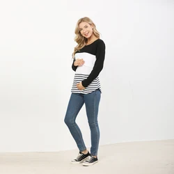 Camiseta maternity manga larga para otoño