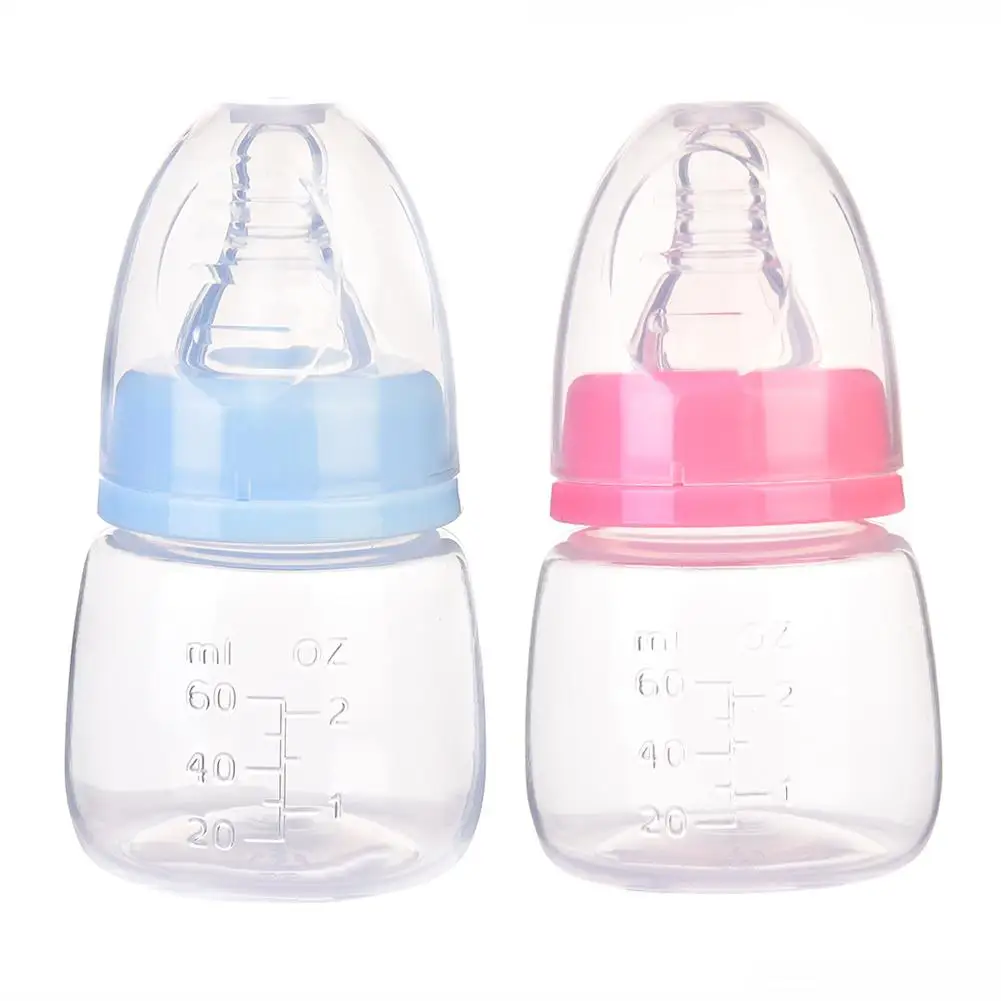 Mini biberón portátil para bebé recién nacido sin BPA - Seguro pezón