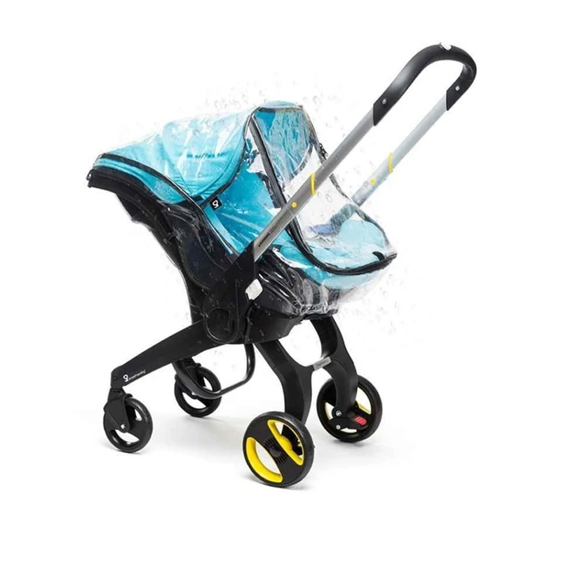 Accesorios para cochecito 4 en 1, cubierta para lluvia, parasol, mosquitera, impermeable, Kit de lavado de cambio para cochecito - imagen 2