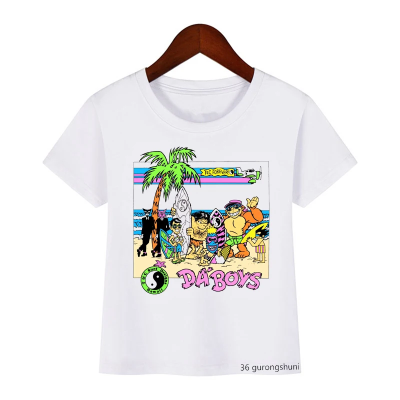 Camiseta niños Perro Héroe – Estilo surfeador