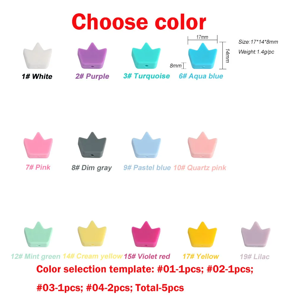 50pcs Crown  Choose