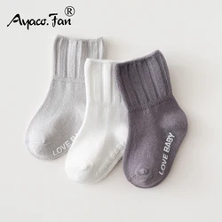 Calcetines antideslizantes de algodón suave para bebés