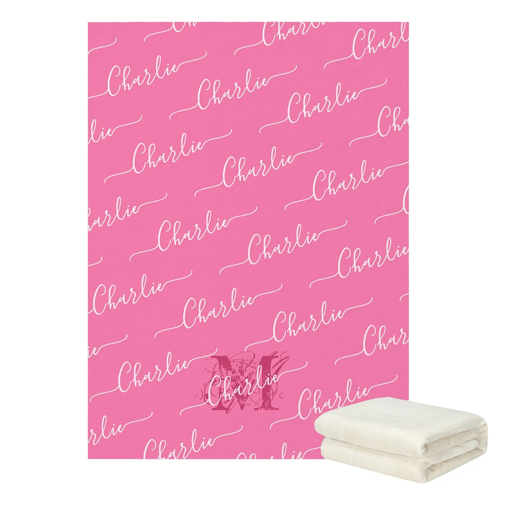Manta polar personalizada con nombre para bebé - Suave y cálida - imagen 4