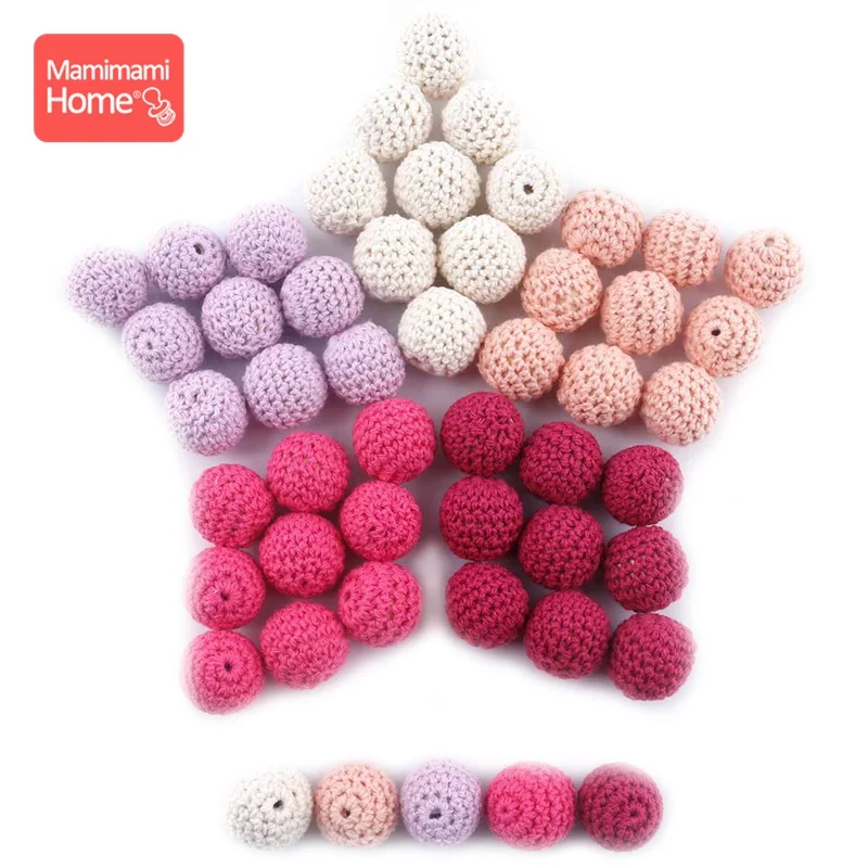 Cuentas de madera para niños – Collares y pulseras de ganchillo