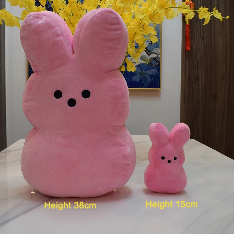 15cm 20cm 50 conejito de Pascua Peeps juguetes de peluche lindo conejo simulación Animal relleno muñeca niños almohada suave regalos para niños y niñas - imagen 4