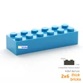 100pcs light blue