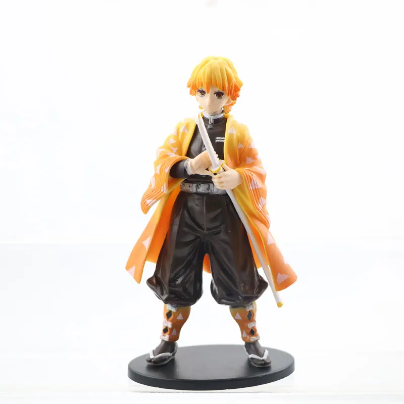 6 unids/lote Anime Demon Slayer figura Kamado Tanjirou Nezuko modelo de figuras de acción juguetes Zenitsu estatuilla Inosuke Kimetsu No Yaiba - imagen 4