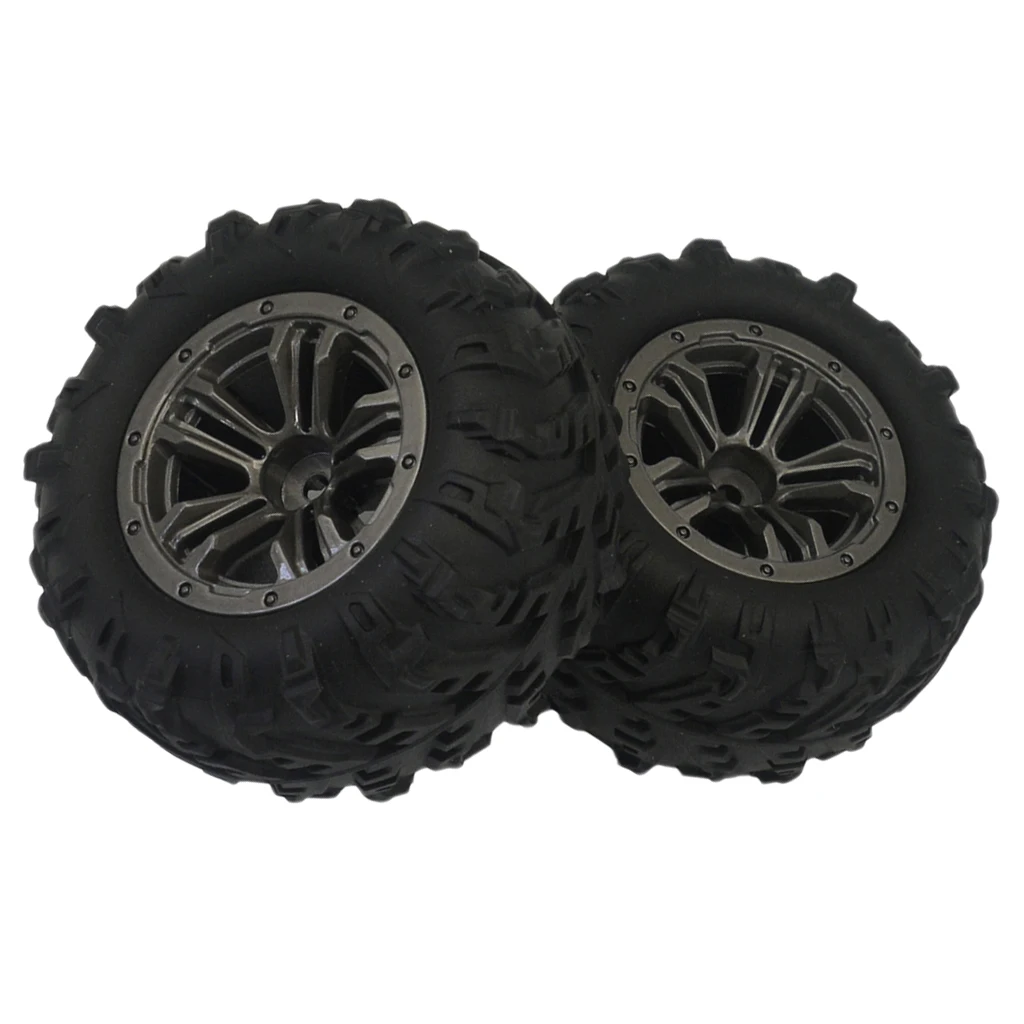 MagiDeal 2pcs RC Tire Tyres for Xinlehong Q901 Q902 Q903 RC Car Replacements