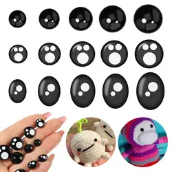 100 Uds. Ojos de muñeca Kawaii de 8/12/14mm, ojos de seguridad de dibujos animados, juguete de nariz, oso de peluche, juguetes de peluche DIY, accesorios para muñecos de marionetas de animales a presión