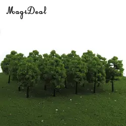 MagiDeal-modelo de plástico a escala 1/100 para decoración de jardín, tren, ferrocarril, Escena de calle, paisaje para Parque, casa de muñecas, 20 unidades por lote