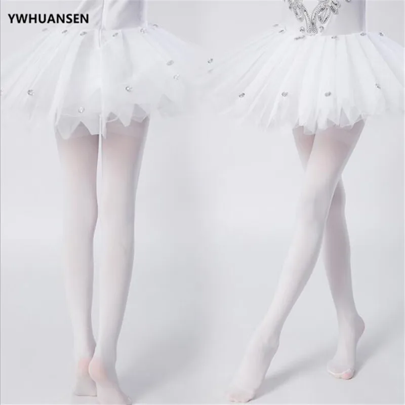 YWHUANSEN pantimedias de ballet para niñas - caramelo, terciopelo - imagen 3