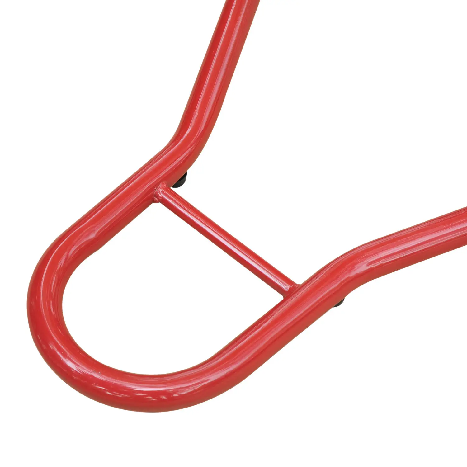 HOMCOM Caballete Elevador Universal Soporte Delantero de Moto Portátil y Móvil con Ruedas para Reparar y Aparcar 80x50x40cm - imagen 5