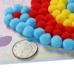 Set 2 pegatinas para pintar bolas de felpa Juguete educativo