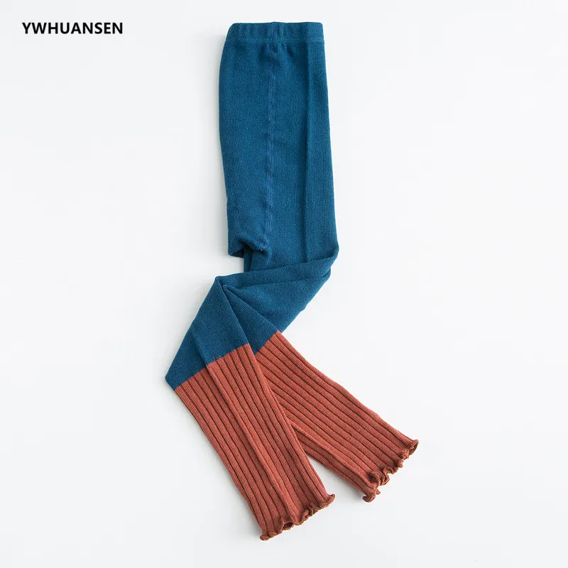 Leggings de colores para niños de 1 a 5 años, nueva edición de primavera, pantalones tejidos de algodón para niñas, medias sin pies - imagen 3
