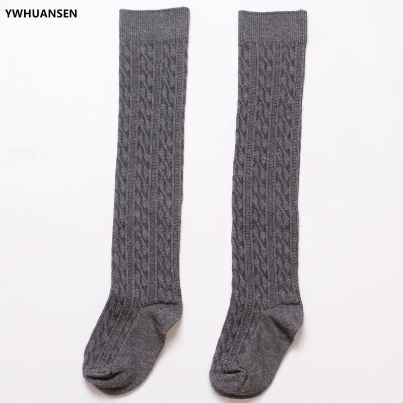 YWHUANSEN Calcetines escolares largos para niña de algodón suave - imagen 5