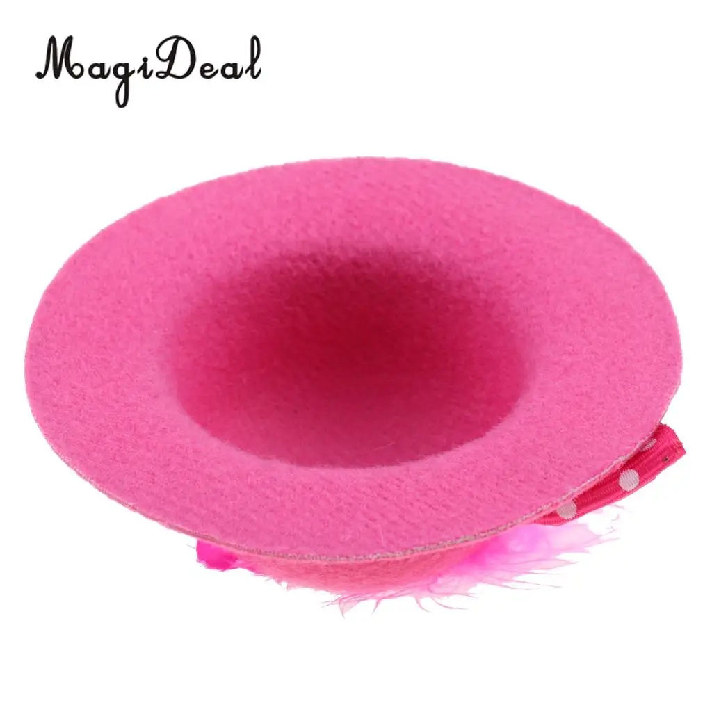 MagiDeal Fashion 1Pc New Vintage Bowler Doll Princess Hat Cap for 28-30cm Doll Model Cotume Clothes Accs 6Colors