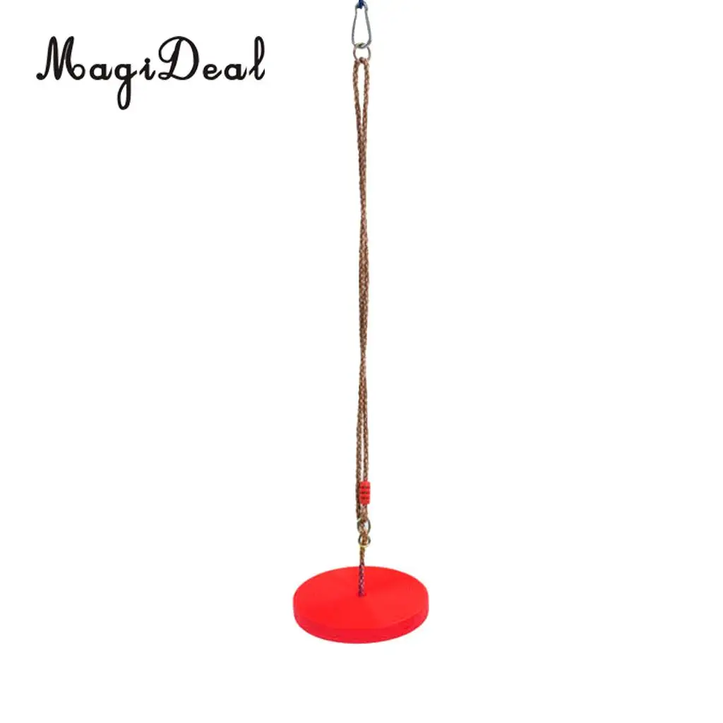 MagiDeal Safe Children Kids Outdoor Tree Hanging Disc Rope Swing Set for Garden Playground Camping Picnic Playing Toy 3Colors