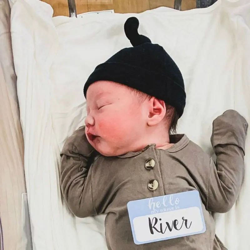 Etiquetas con nombre de Hello My Name Is, pegatina de anuncio para bebé, accesorios de fotografía para Hospital recién nacido, oficina escolar, 6 unids/set/Set - imagen 4