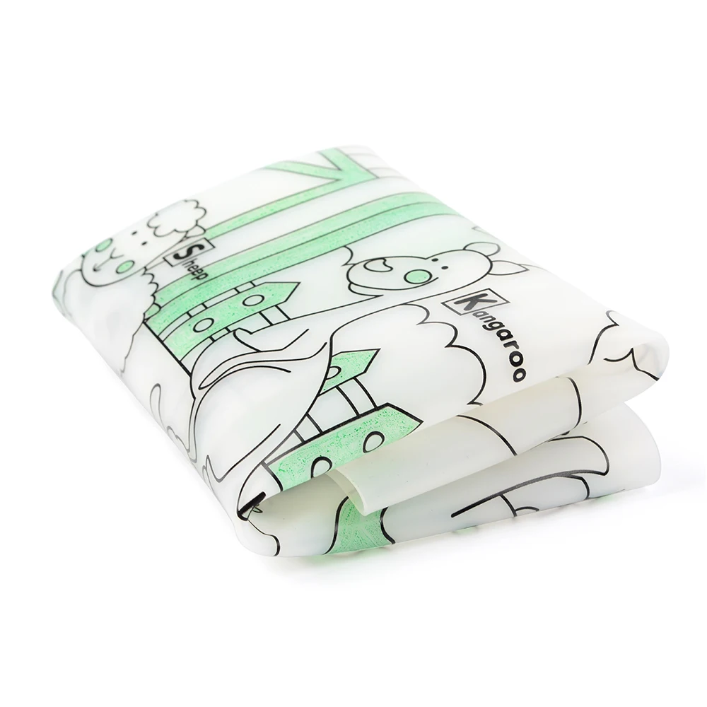 Mantel Individual de silicona para bebé, vajilla para bebé, tapete de mesa de silicona, plato de alimentación de bebé impermeable, mantel para colorear reutilizable, 1 ud. - imagen 5