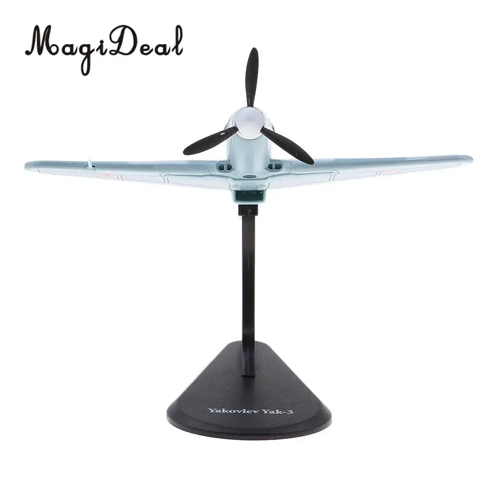 Models 1/72 Yakovlev Yak-3 Soviet Fighter Diecast Model Aircrafts Plane Toy with Stand Gift