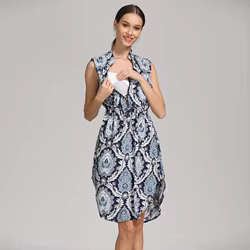 Vestido de maternidad sin mangas para verano – Lactancia y posparto