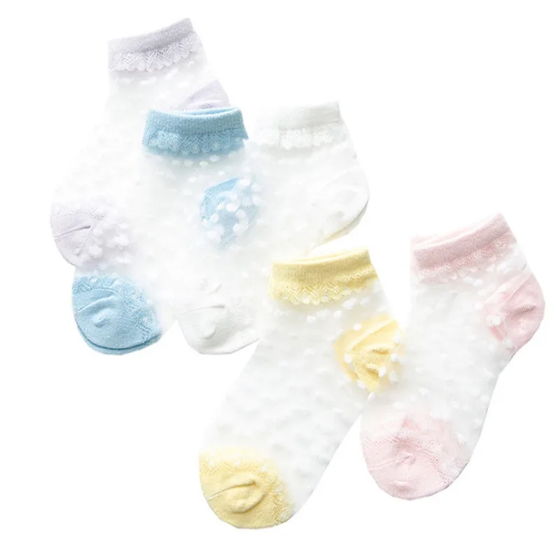 Calcetines floral verano niña – Algodón ligero mallado - imagen 5