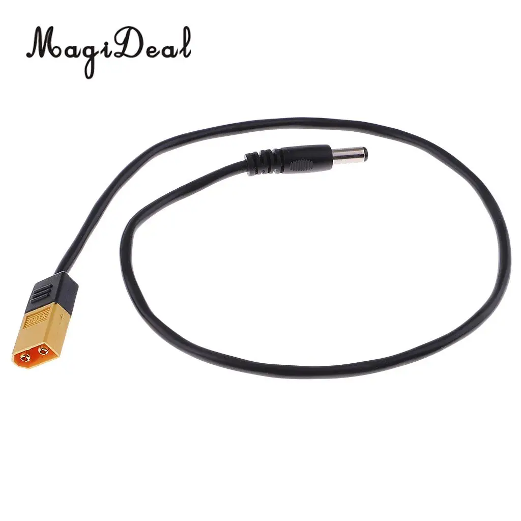 MagiDeal High Quality 45cm TS100 XT60 Bullet Connector to Male DC5525 Power Cable for Fly FPV Multirotor Field Repairs Apply