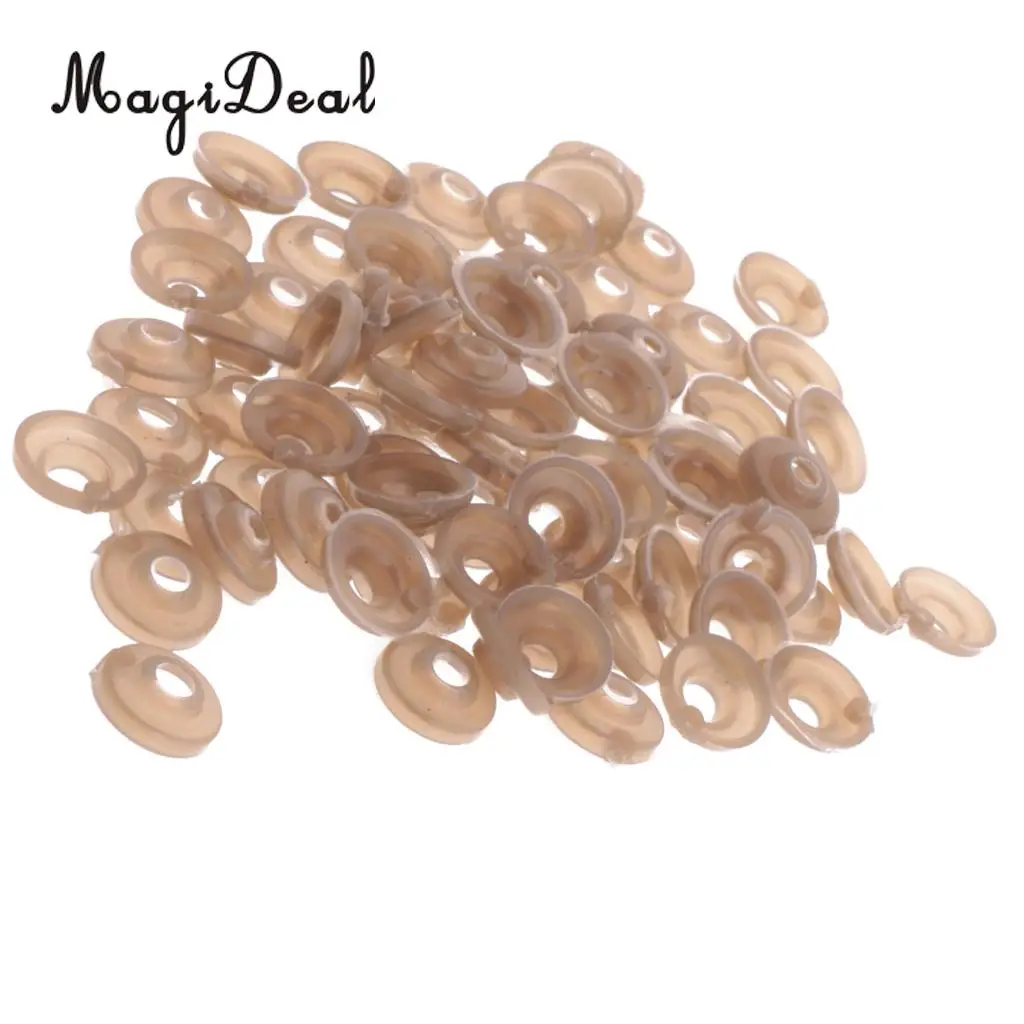 MagiDeal High Sale 100Pcs/Lot 11mm Plastic Safety Eyes Nose Washer Back for Bear Doll Animal Toys DIY Craft Child Kids Fun Time