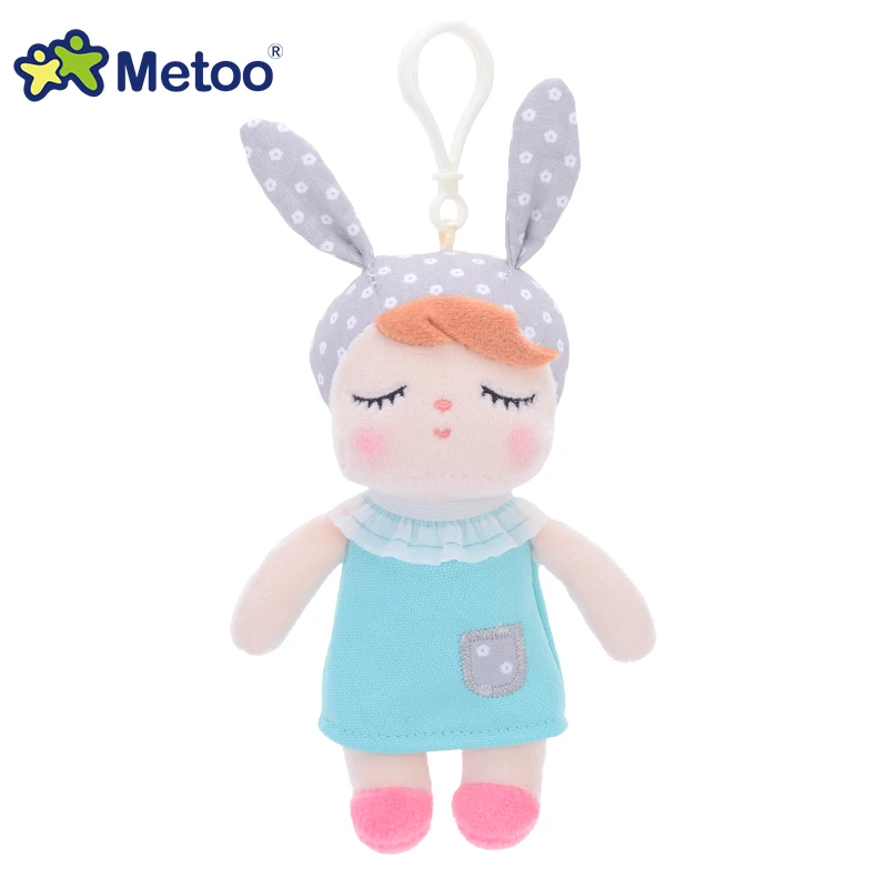 Metoo-muñeco de peluche, animales de peluche, juguetes suaves para bebés y niños, llavero con colgante de conejo Kawaii Mini Angela - imagen 4