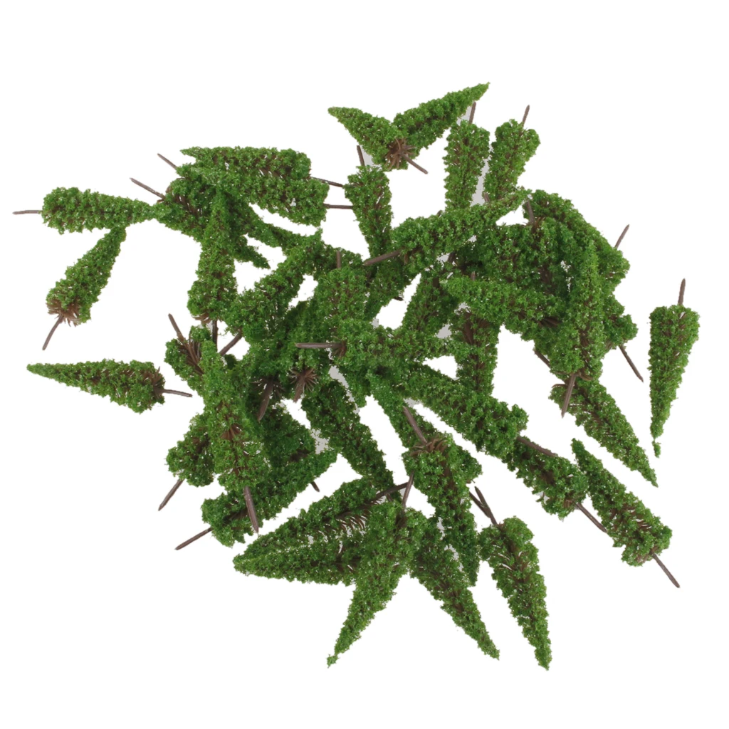 50 pcs Train Layout Model Tree 1:100 HO OO Scale Garden Wargame Diorama Scenery 50 pcs Train Layout Model Tree 1:100 HO OO Scale Garden Wargame Diorama Scenery