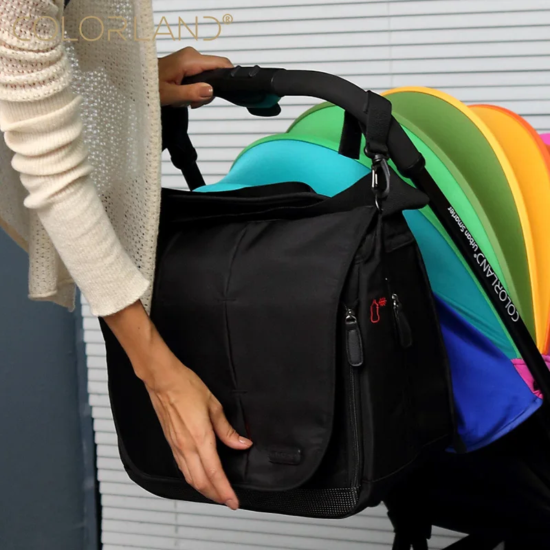 Colorland Bolsa organizadora grande de pañales para cochecito bebé - imagen 2