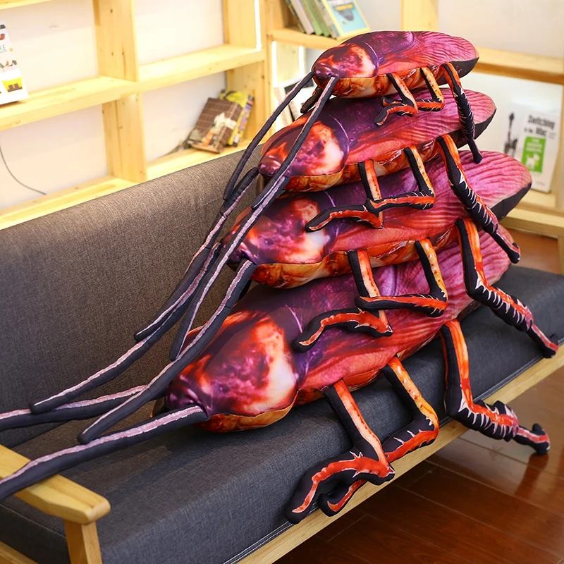 Peluche de cucaracha 3D para niño – Almohada de insecto divertida - imagen 3