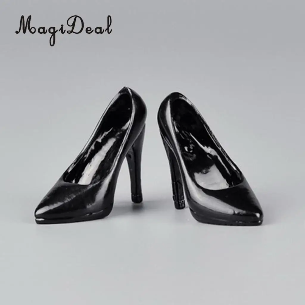 MagiDeal Fashion 1Pair 1/6 Scale Plastic High Heeled Shoes For 12 Inch Female Figures Body Models Party Show Stage Acce Gifts