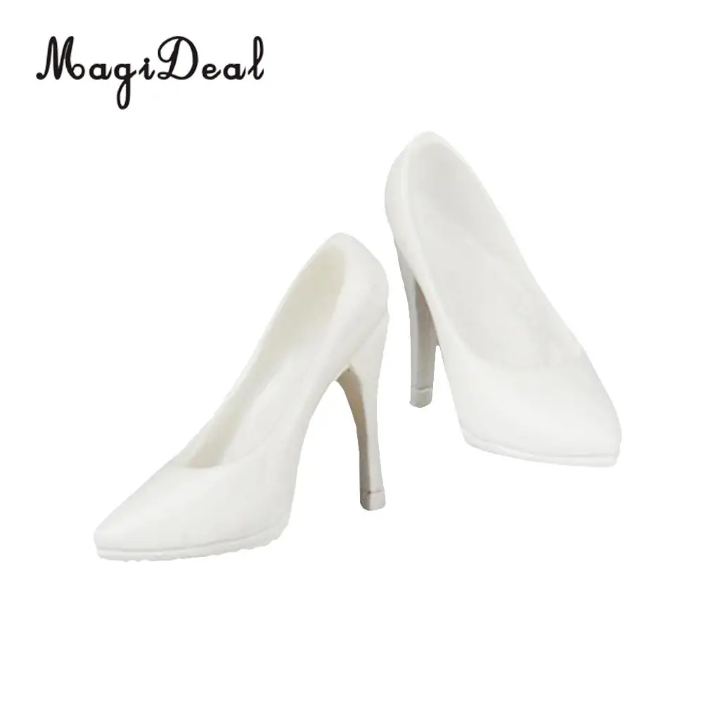 MagiDeal Fashion 1Pair 1/6 Scale Plastic High Heeled Shoes For 12 Inch Female Figures Body Models Party Show Stage Acce Gifts