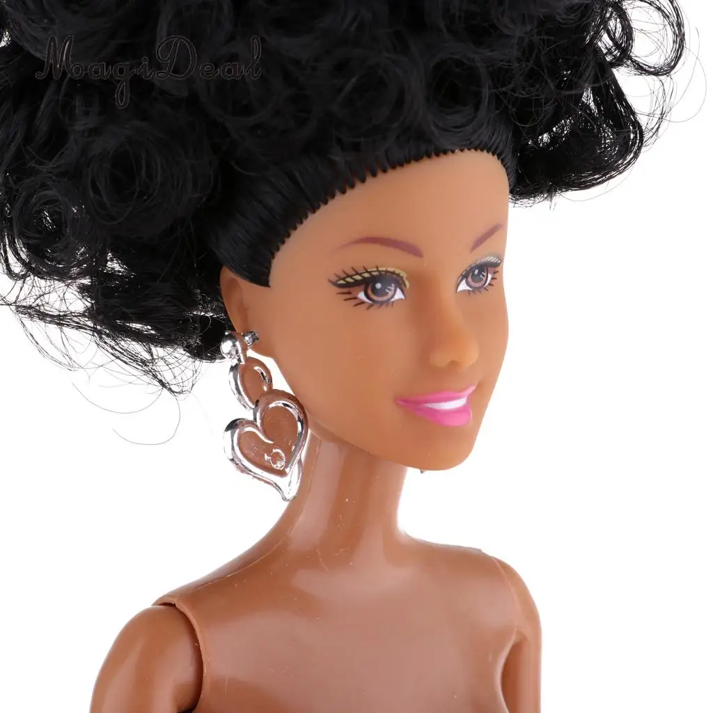 Polyarticular Turnable DIY African-American Doll Body For   Dolls 31cm