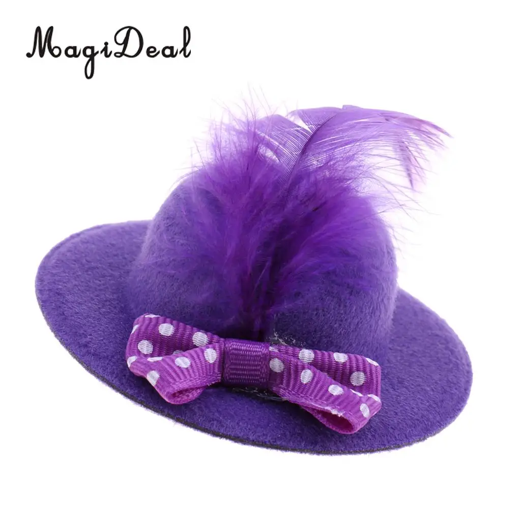 MagiDeal Fashion 1Pc New Vintage Bowler Doll Princess Hat Cap for 28-30cm Doll Model Cotume Clothes Accs 6Colors