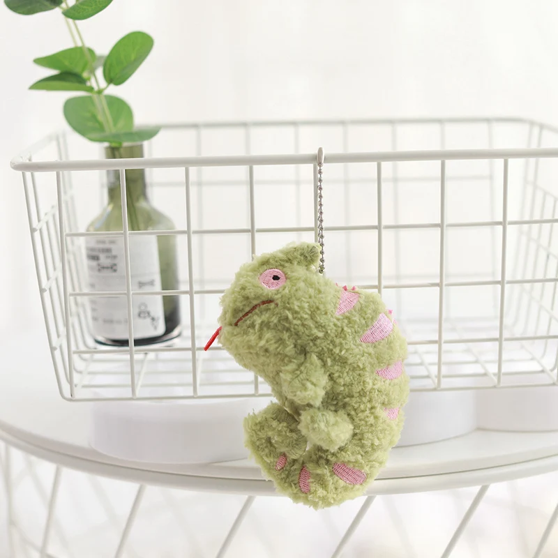 Llavero de peluche de camaleón – Colgante suave para niños - imagen 2