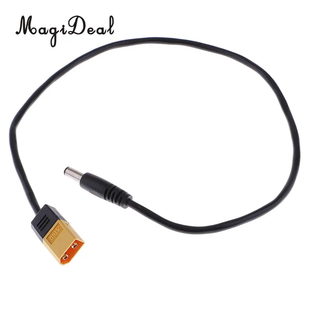 MagiDeal High Quality 45cm TS100 XT60 Bullet Connector to Male DC5525 Power Cable for Fly FPV Multirotor Field Repairs Apply