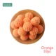 Orange Crochet Beads